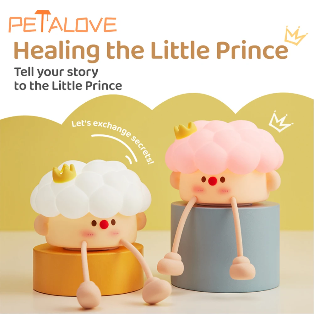 

Little Prince Silicone Lamps Long-lasting 3-levels Brightness Healing Bedside Decoration Funny Dimming Comfortable Soft Material