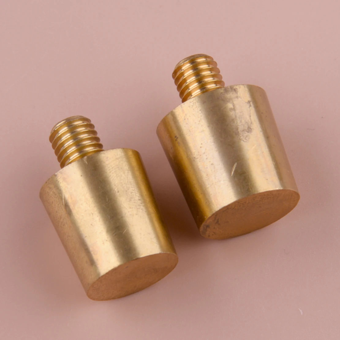 DWCX 2Pcs M8 Thread Cone Battery Pole Adapter Terminals Connectors Fittings Brass Car Accessories