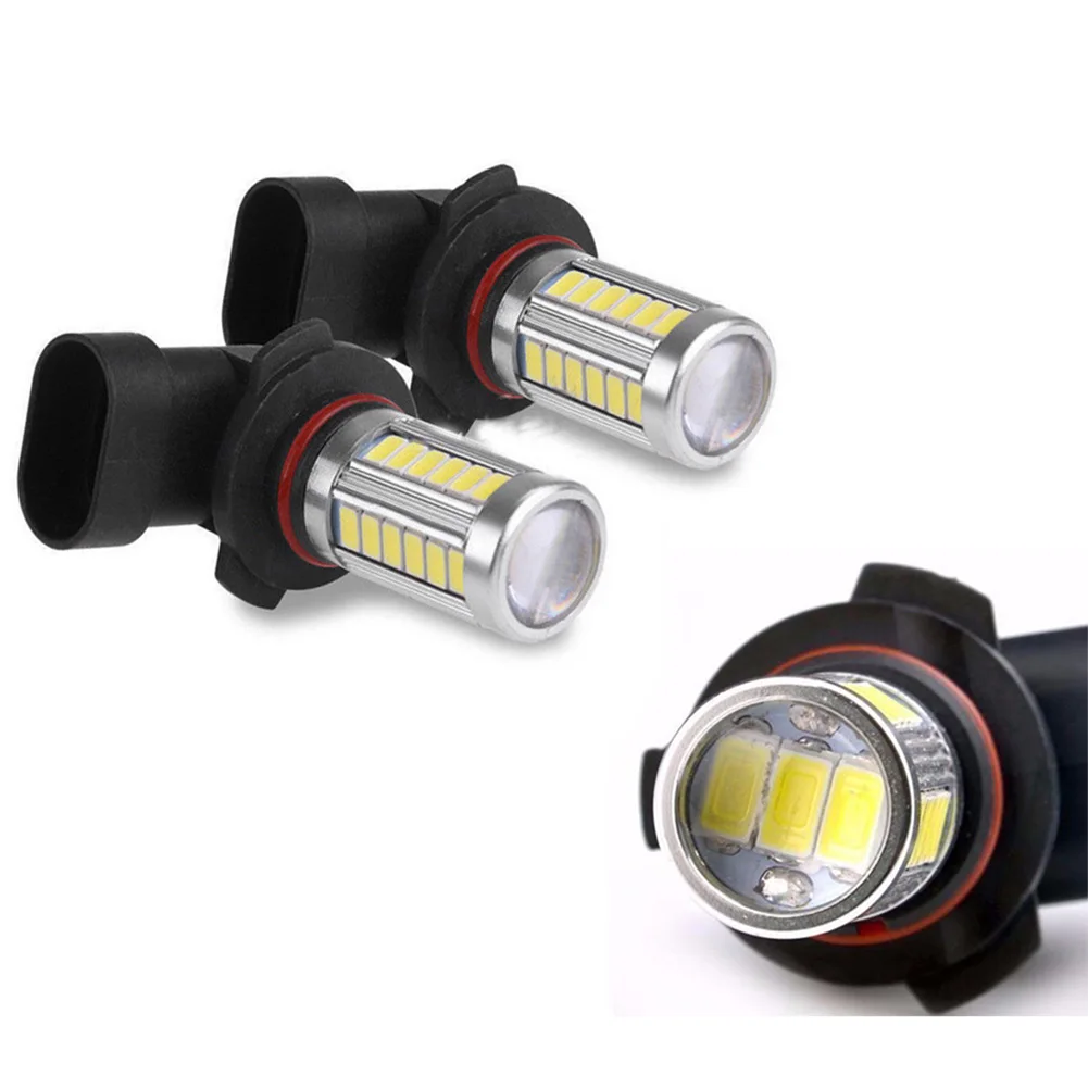 COB LED 저소비 고출력 자동차 캔버스 헤드라이트 전구, 주행등, 흰색 오토바이 안개등, H4/H7/9005/9006 33SMD 800LM