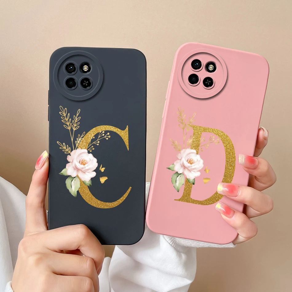 Elegant Case For itel S23 Plus Rose Name Letter Soft Liquid Silicone Lens Protective Back Cover For itel S 23 Plus S23Plus Shell