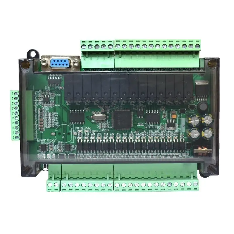 FX3U-30MR PLC ควบคุมอุตสาหกรรมบอร์ด 6AD 2DA พร้อม RTC RS485 RTU การสื่อสารอุตสาหกรรมควบคุมบอร์ด