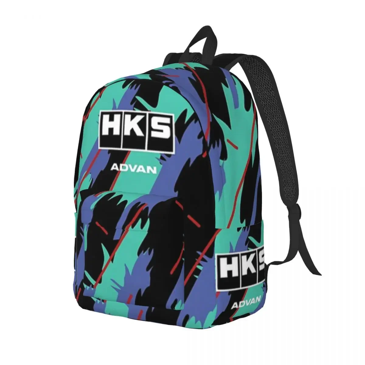 HKS Super Oil Retro Livery For Girls Boys Large Capacity Student Backpack Lightweight waterproof Backpack 15.7in 17.7in