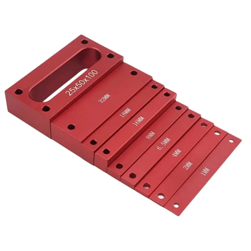 

ABGH-Aluminum Alloy Stackable Design Height Gauge Blocks Calibration Size Markings Precision Setup Bars Metric Setup