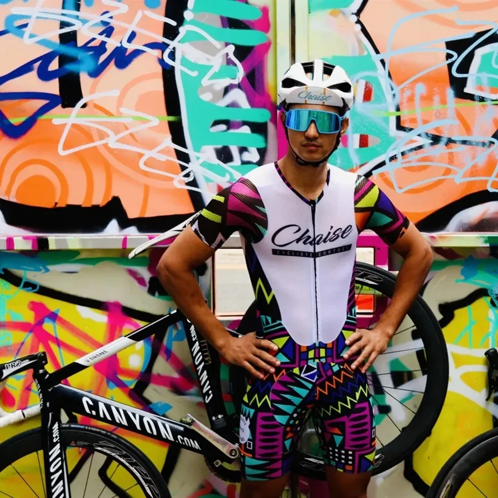 Chaise Men skinsuit sports clothing Triathlon suits summer uci Cycle Clothes road bicycle jumpsuit ropa de ciclismo mtb team kit