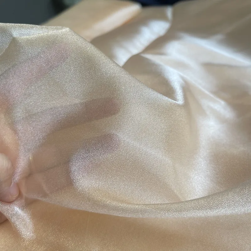 

150CM Wide Encryption Organza Mesh Fabric For Wedding Dress Manicure Photo Background Cloth Gauze Tulle Lace Fabric per meter