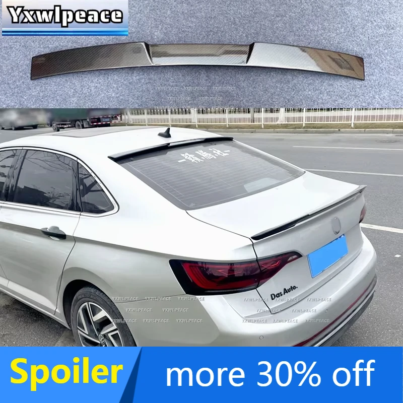 

For Volkswagen VW Jetta MK7 2019 2020- 2023 M4 Style ABS Gloss Black/Carbon Look Rear Window Roof Spoiler Body Kit Accessories