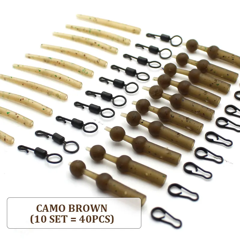 Carp Fishing Helicopter Rigs Fish Accessories Anti Tangle Sleeves Heli Beads Multi Clip Fishing Swivels For Carp Fishing Tackle