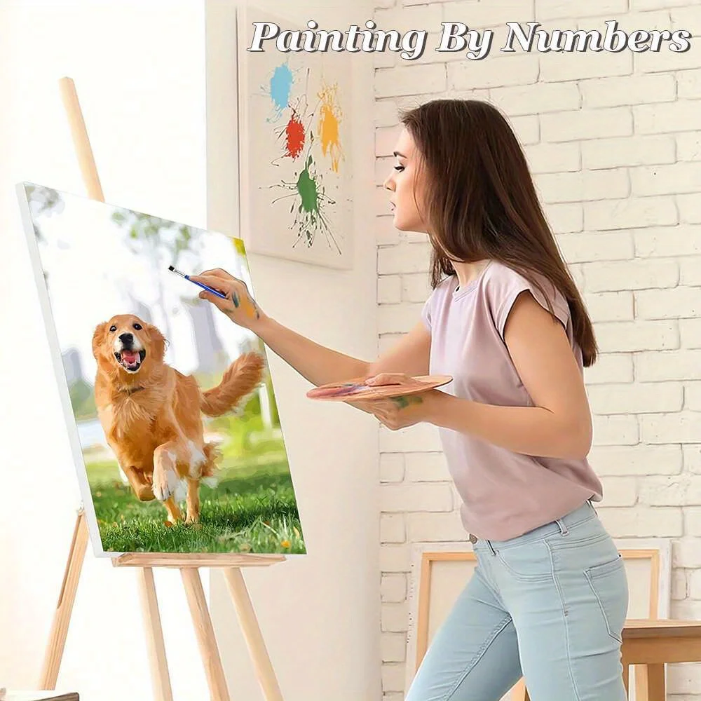 Professional Art Use Custom Photo Painting by Numbers 24/36 Colors DIY Paint Colorful Canvas Drawing by Numbers Kit Digital Pain