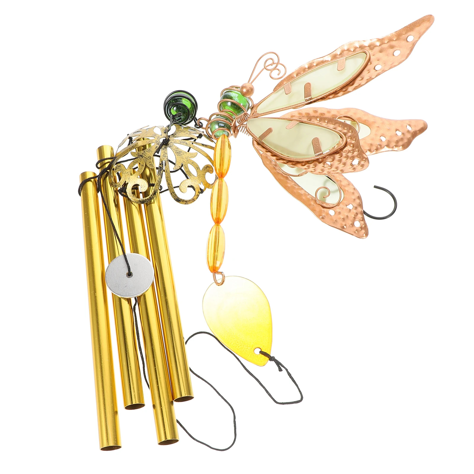 

1pcs Glow in Dark Dragonfly Wind Chime Decor Luminous Gifts Women Aluminum Acrylic Garden Home Outdoor Chime Hanging Ornament