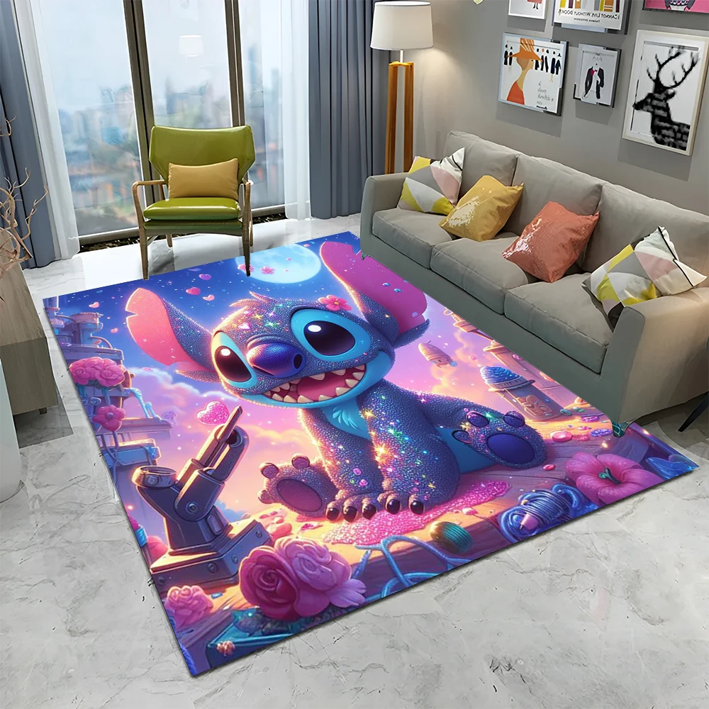 Lilo Stitch 2 Cartoon 2025 New Style Area Rug Carpets for Living Room Bedroom Sofa Doormat Decoration,kids Non-slip Floor Mat