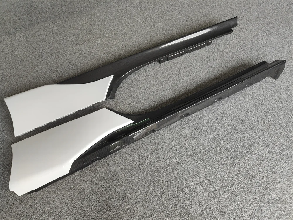 Used for Ferrari SF90  Genuine Carbon Fiber OEM Style Side Skirt Body Kit