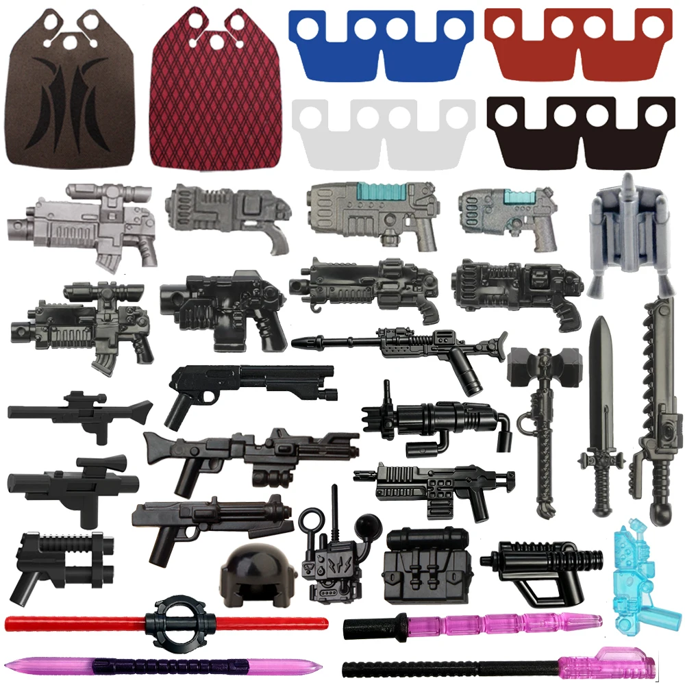 Figura de soldado de guerra militar, acessórios, facas, eixos, espada, arma, capacete, mochila, equipamento, casacos coloridos, capa, mini brinquedo, tijolo a045