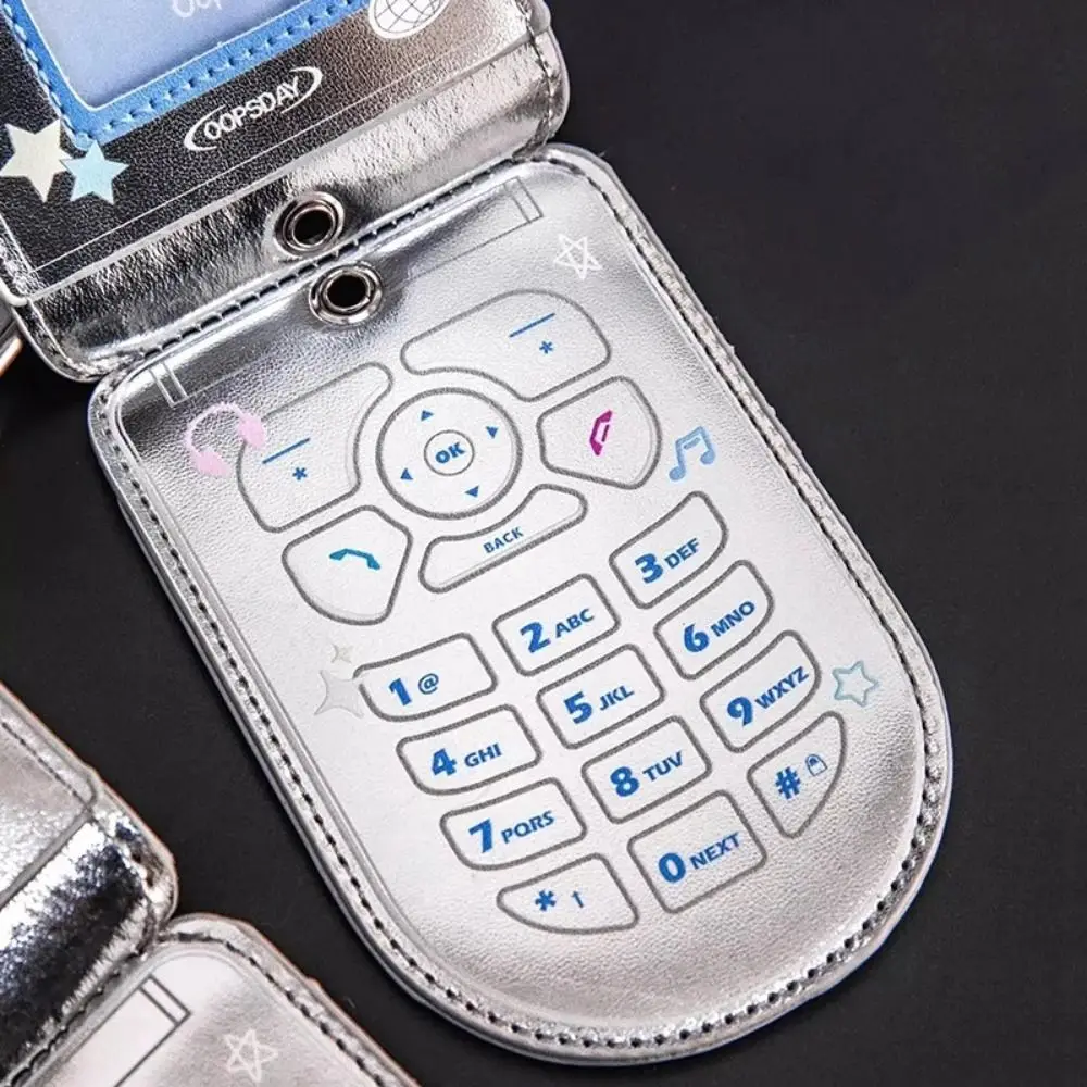 PU Leather Idol Photocard Holder Y2K Decoration Idol Card Display Protector Creative Personality Mobile Phone Photocard Frame