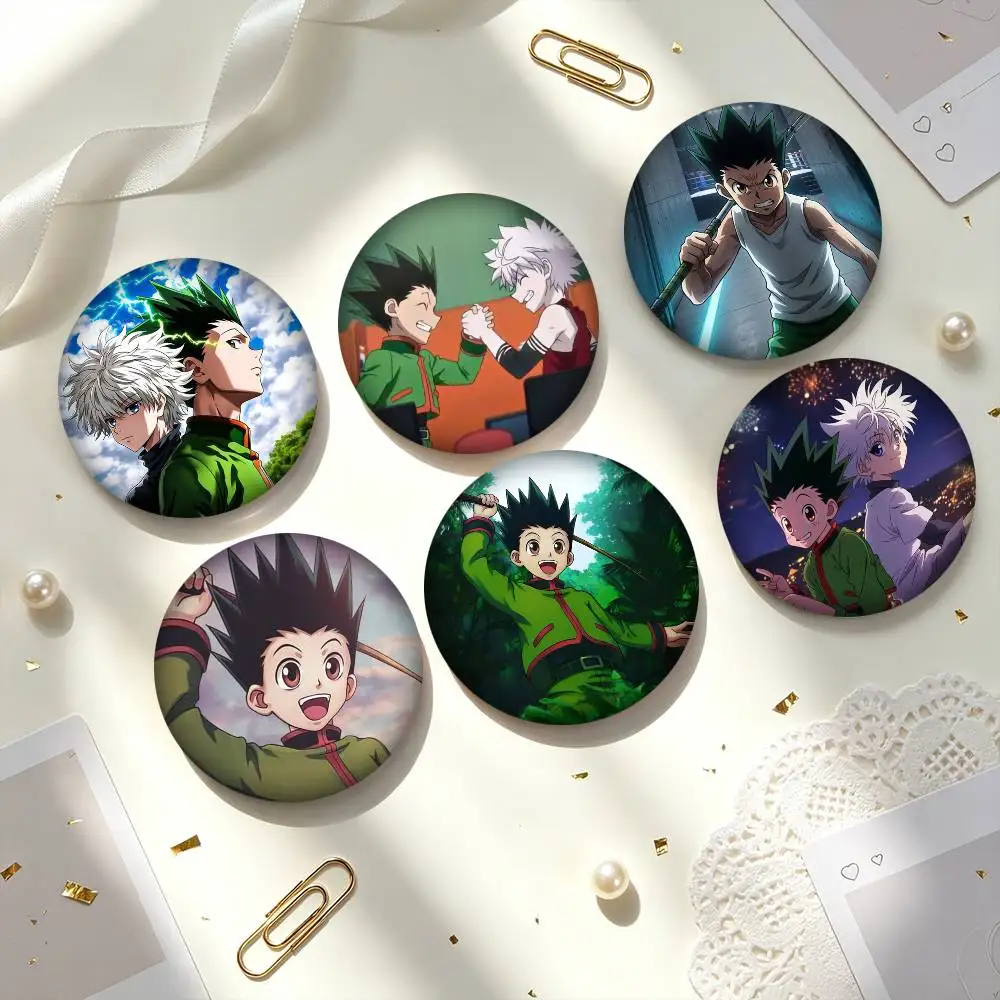 G-Gon F-Freecss Hunter X Hunter  25mm 32mm 44mm 58mm 75mm Brooches Badges Pins for Accessories Gift