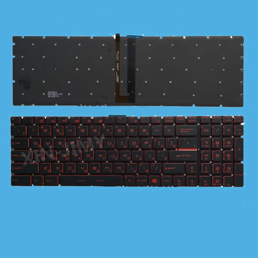 XIN-teclado ruso para MSI MS-1791, MS-1792, MS-1793, MS-1795, MS-1796, MS-1799, portátil, retroiluminado, colorido, RU