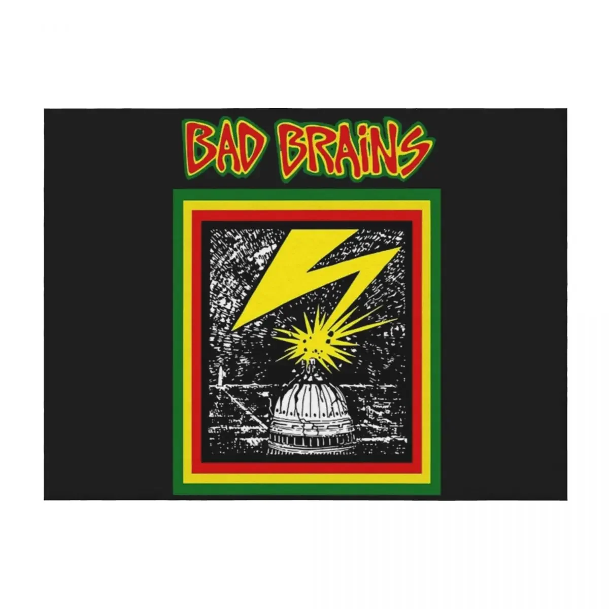 

Bad brainsbad brains Throw Blanket Custom warm for winter Furry Thins Blankets