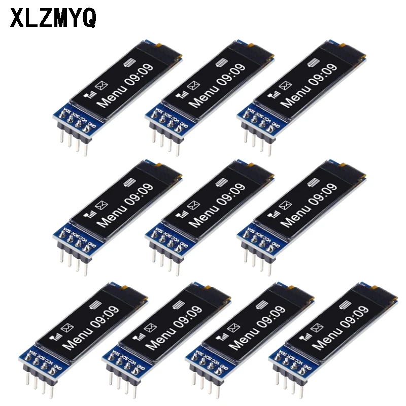 

10 шт. 0,91 дюйма 128x32 IIC I2C белый/синий OLED ЖК-дисплей DIY модуль SSD1306 микросхема драйвера для arduino OLED ЖК-дисплей