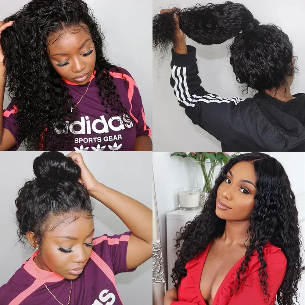 Burmese Kinky Curly Bundles With 4x4 Lace Closure 100% Human Hair Weave 3/4 Pcs Virgin Hair Bundles With Swiss Lace Closure