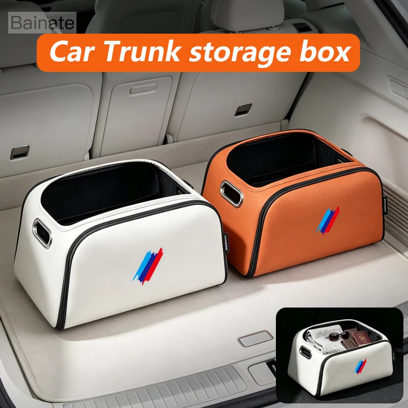Image of Auto-Kofferraum-Aufbewahrungsbox, Für BMW E90 G80 M3 G30 M5 F82 F83 F20 F21 G42 F95 F96 G06 Großvolumige Aufbewahrungstasche Zubehör