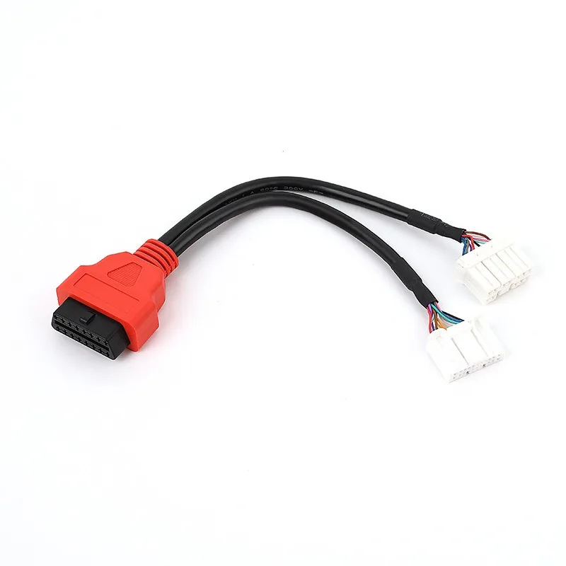 20 Pin 12 Pin Dual Male To 16 Pin Female OBD2 Diagnostic Splitter Cable for Tesla Model 3 Y S X CAN Bus Shielded Pure Copper
