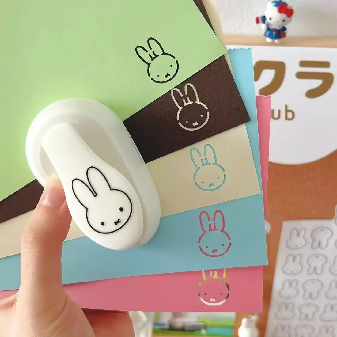 

Машинка для тиснения Kawaii Miffy в новом стиле, с милым мультяшным кроликом, для скрапбукинга, рукоделия, DIY, вырубка, подарки на день рождения для девочек