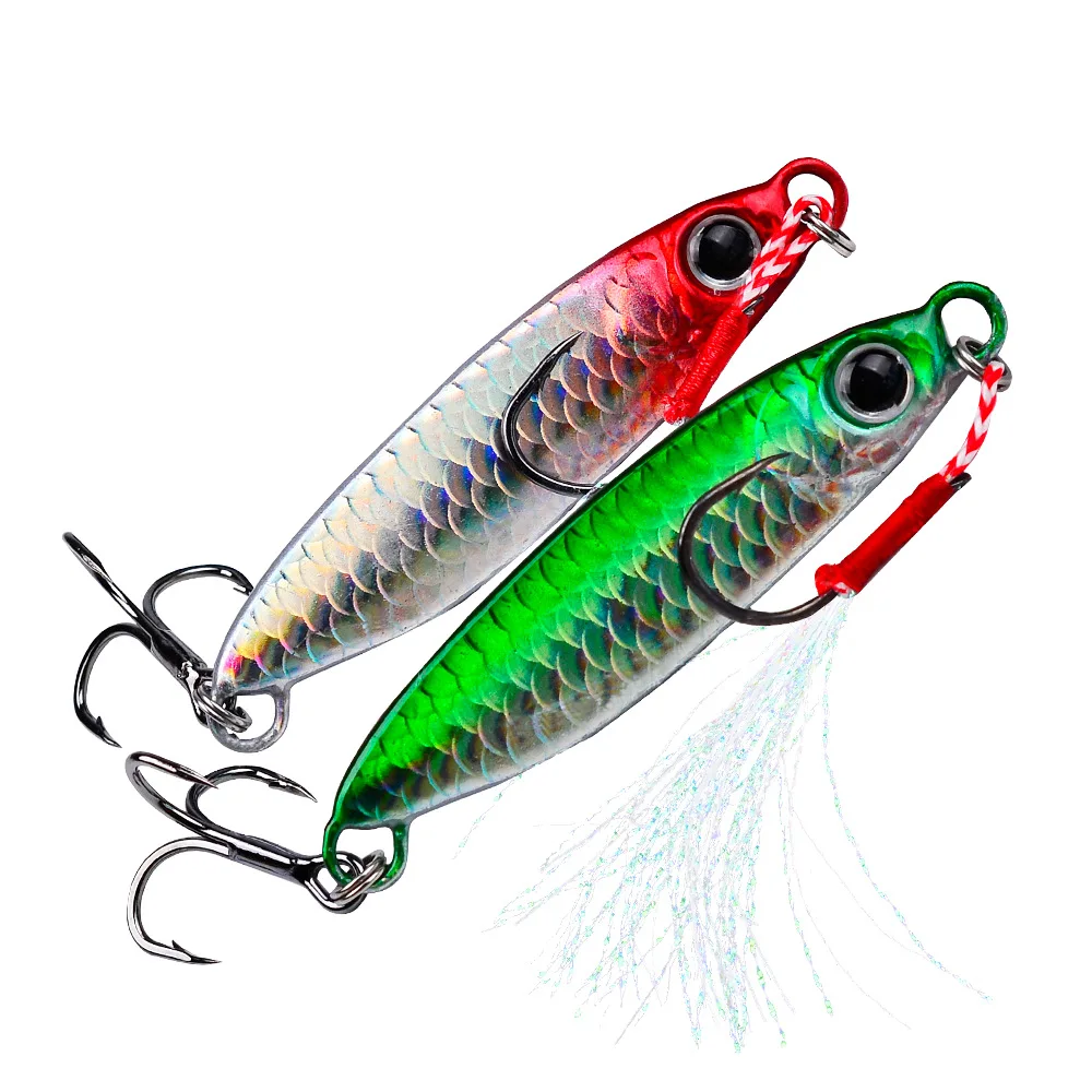 5Pcs Metal Vib Lure Kit Cast Jig Spoon 7/10/15/20/30g Shore Casting Jigging Fish Sea Bass Fishing Lure Artificial Bait Tackle image 4