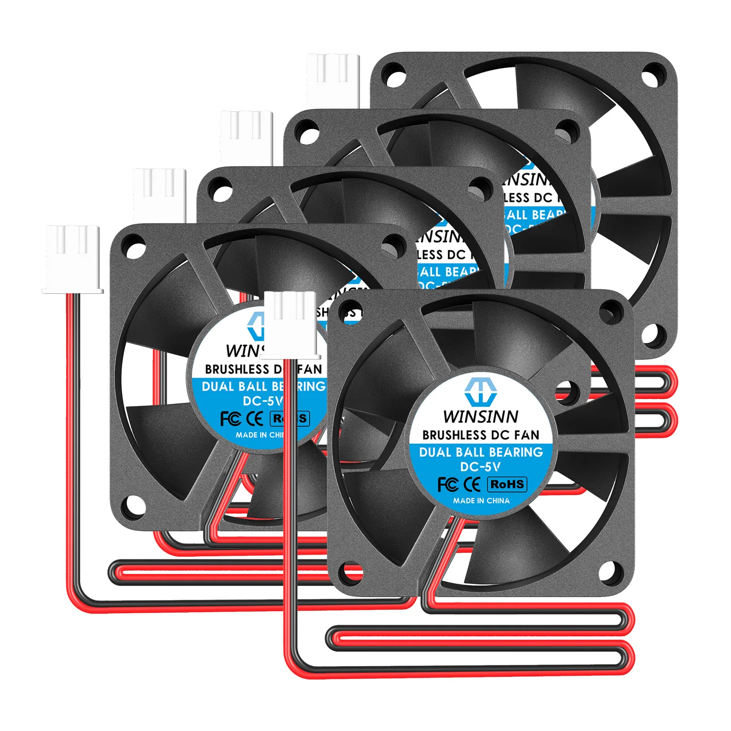 

WINSINN 3510 35mm Fan DC 5V 12V 24V Hydraulic / Dual Ball Bearing Brushless Cooling 35x10mm 2PIN