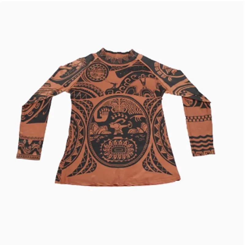 Maui Rolle Cosplay Halloween Eltern-Kind-Kostüm Kinder Erwachsene Set Performance Outfit Ocean Wonder Polyesterfaser 00 %