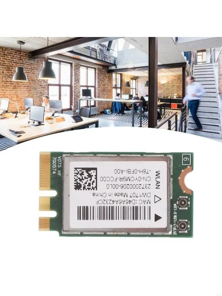 462E M.2 NGFF Wireless networking Card, BT4.0 QCNFA335 100Mbps 2.4GHz LAN Card for DW1707 VRC88 Qualcom