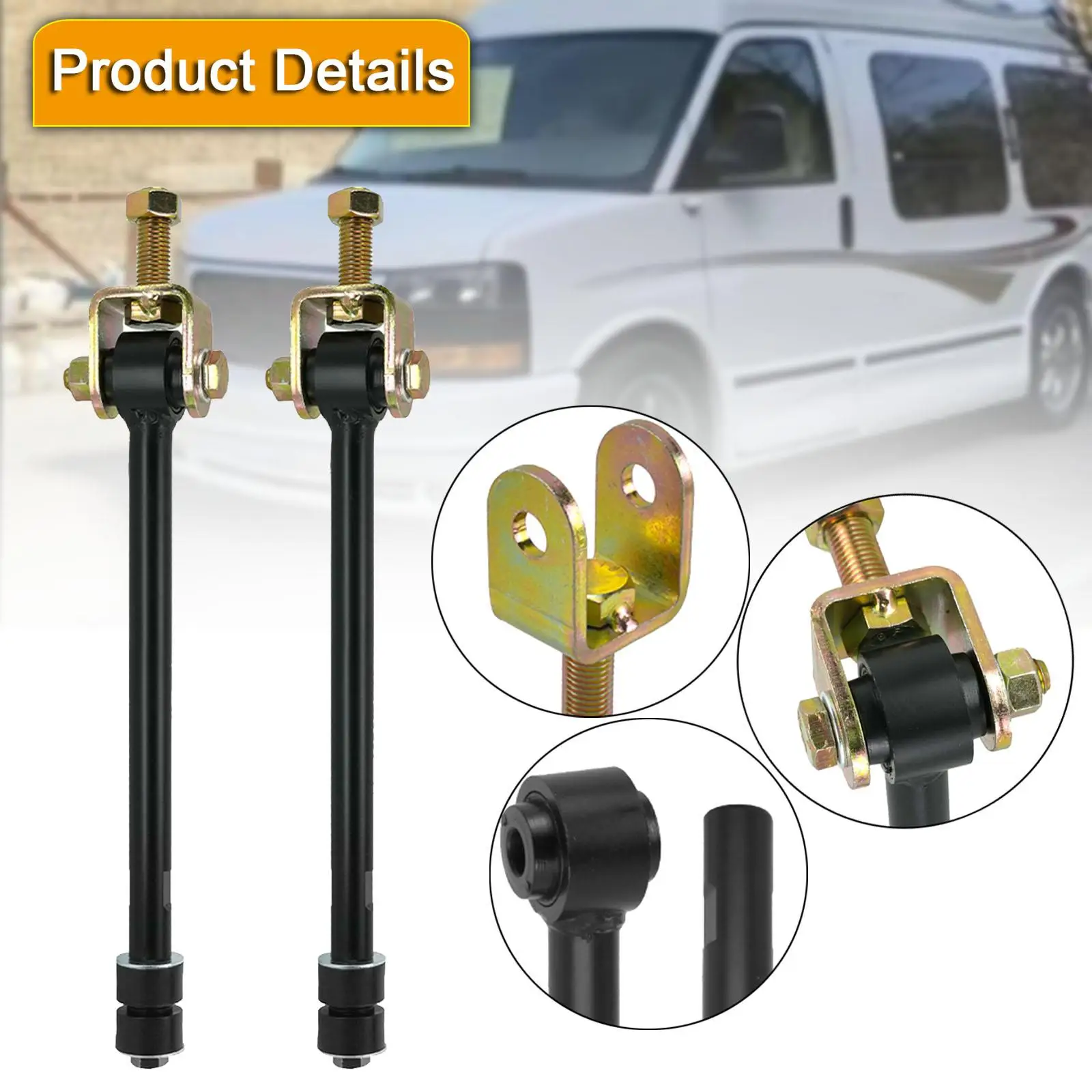 ชุดซ่อมข้อต่อเหล็กกันโคลง 7-9 นิ้ว สำหรับรถบรรทุก 1500/2500/3500 HD แบบข้อต่อด้านล่าง