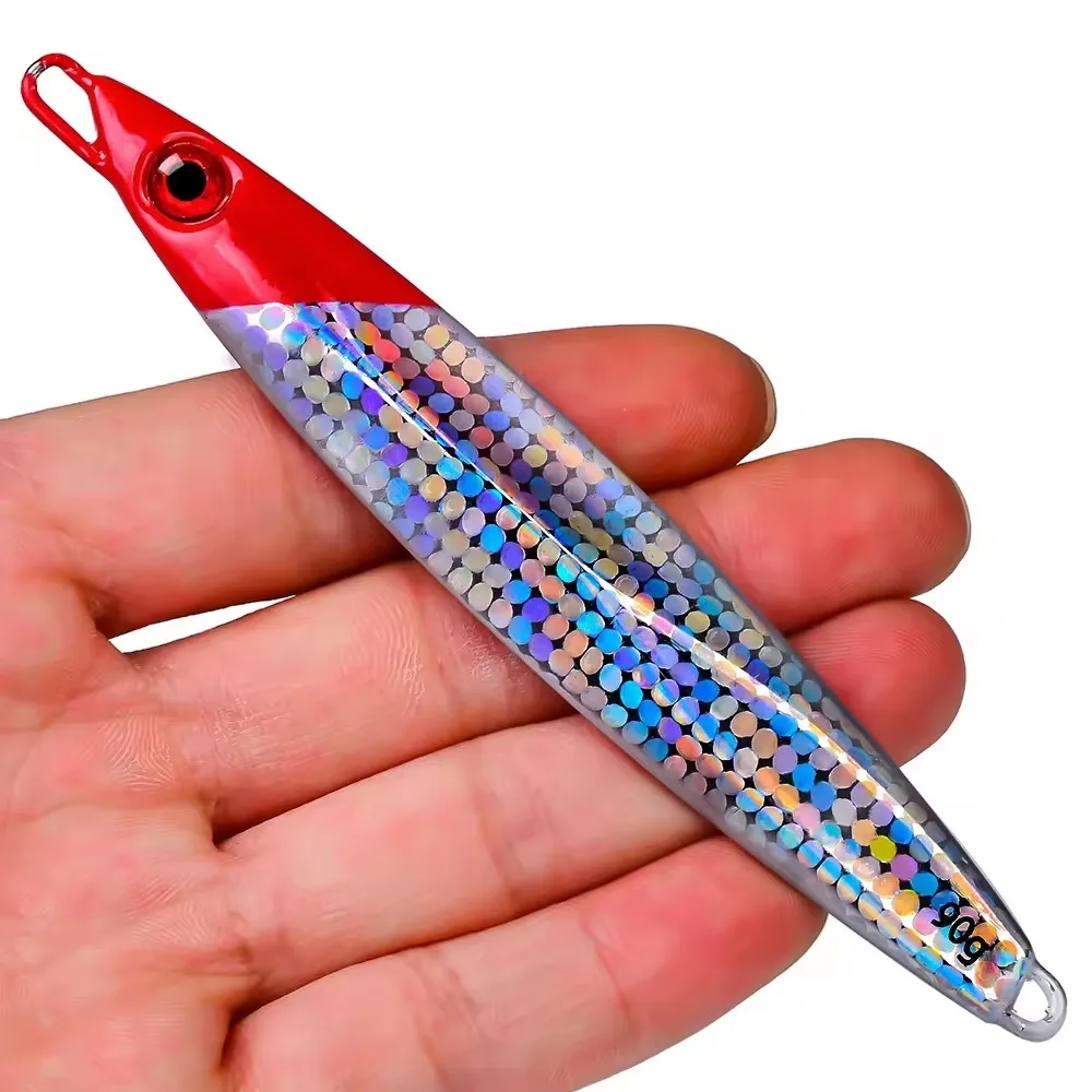 

Luminous Jigging Fishing Lure 70g 90g Sea Metal Jig Lure Fast Sinking Jigging Lure Casting Drag Artificial Bait 5colors 1PC