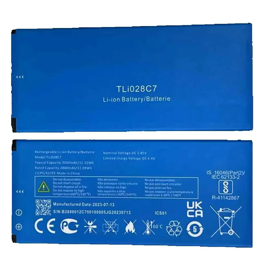 TLi028C1 TLi028C7 Battery For Alcatel 1A 5002F 1B 2020 5002D 5002X 5002A 5002I 5002M 5002S 3000mAh Batteries