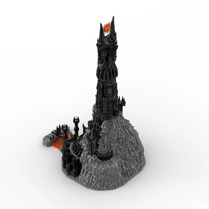 13828pcs The Rings Dark Tower Barad-dûr Modular Castle Building Blocks DIY Creativity Kids Bricks Toys Christmas Gifts Moc-10333