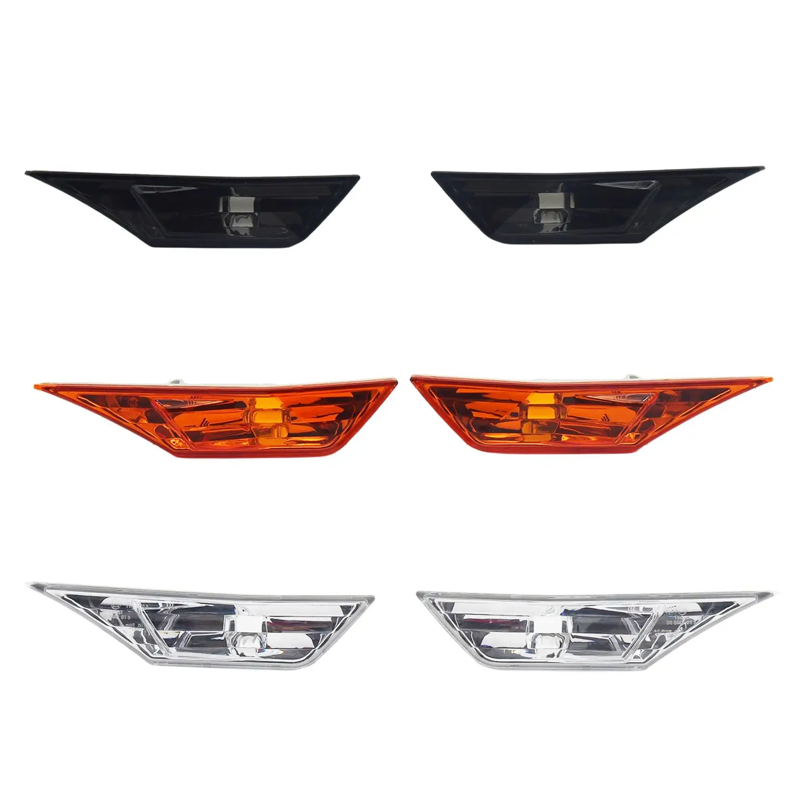 

2 Pieces Car Side Marker Signal Lights 34300-Tet-H01 34350-Tet-H01 Fits for