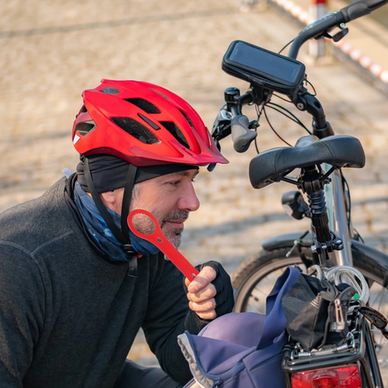 

Aluminum Alloy Bicycle Wrench Multi-Function Repair Tool Mountain Bike Axle Disassembly Portable Outdoor Bike Accessories