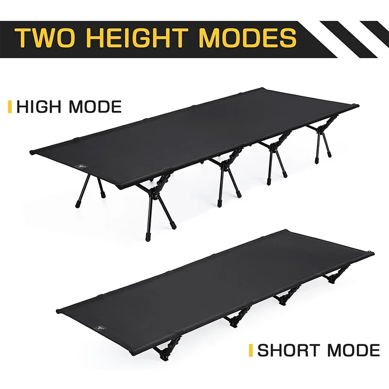 

Outdoor aluminum folding camping bed with tote bag portable tactical bed suitable for outdoor hiking emergencies