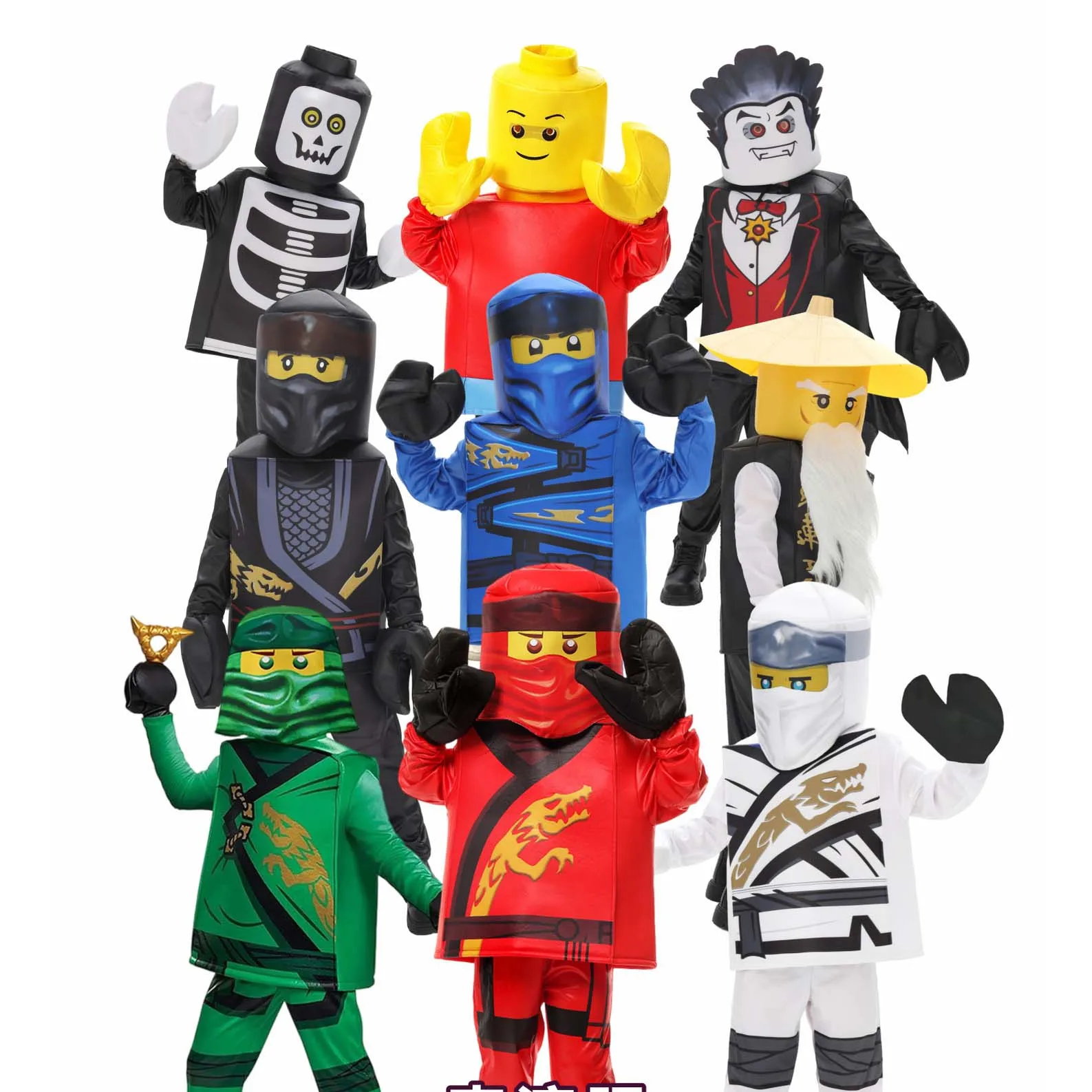 2025 New Boy Hidden Warrior KAI Outfit Fancy Dress Up Kids Ninja Lloyd