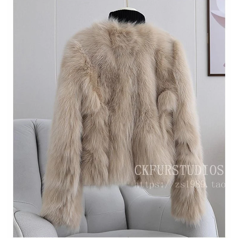 Outono inverno novo casaco de pele de raposa do falso 2025 feminino curto engrossado jovem temperamento celebridade pequenos casacos de pele perfumada