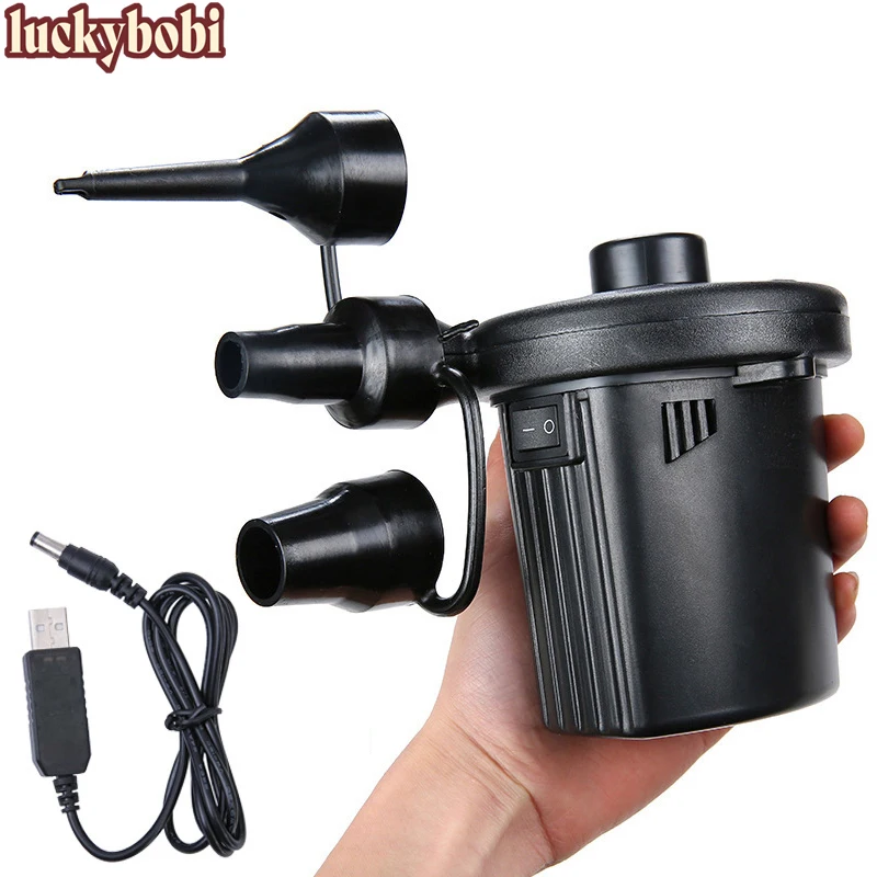 

Inflatable Pump Electric Air Mattress Camping Pump Car Air Compressor Pump Portable Quick Filling Air Pump For Car Home