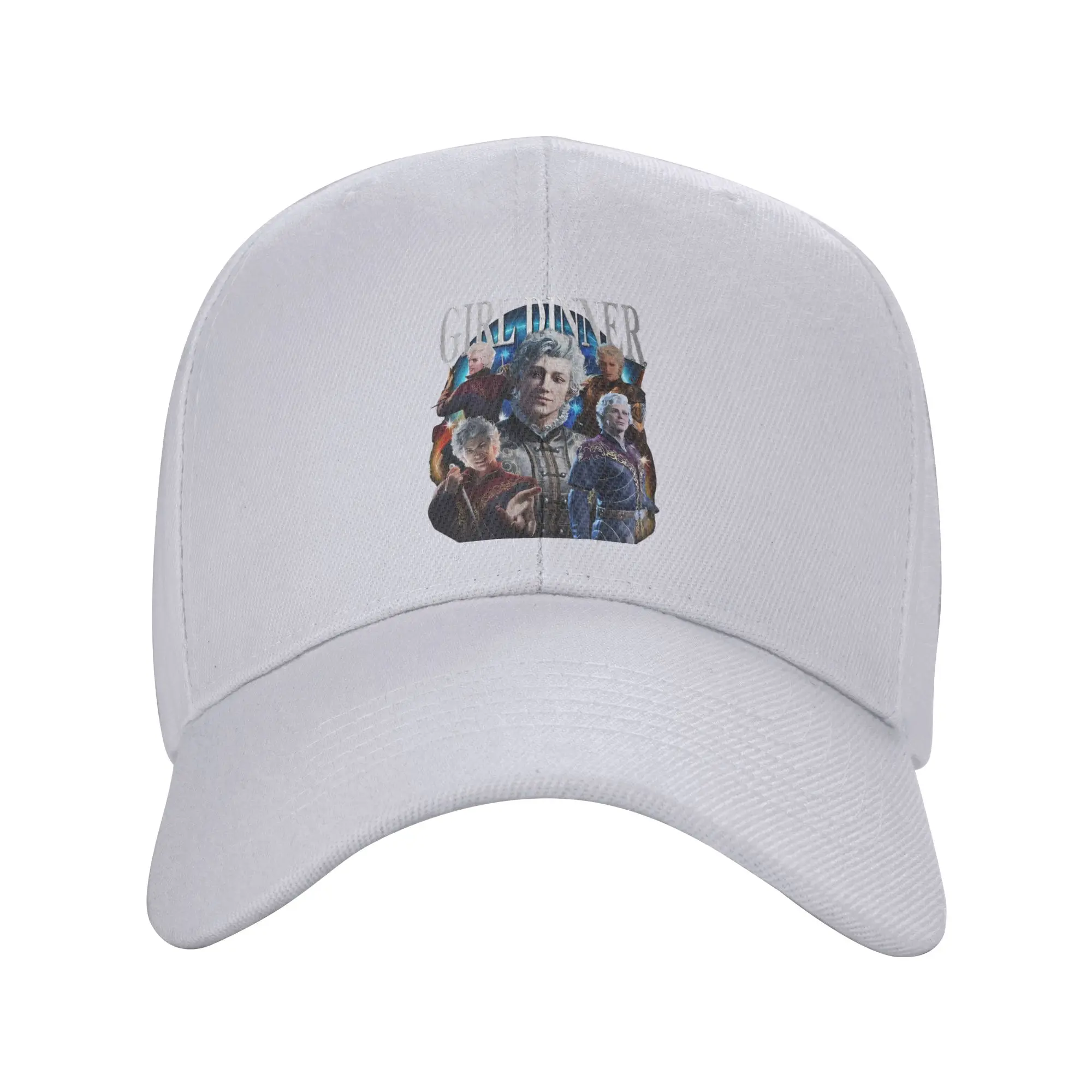 Fashion Vintage Retro Astarion Girl Dinner Curved Brim Baseball Cap Anti-Aging Summer Cap