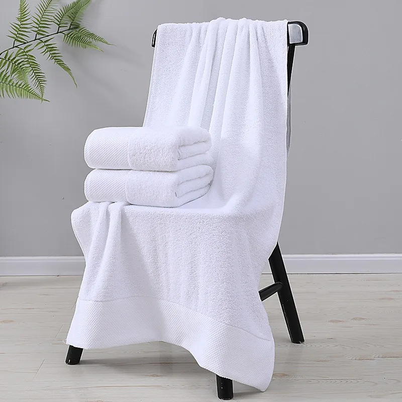 White Soft cotton Fabric Face Towel Hotel Bath Towel Wash Cloths Hand Towels Portable Multifunctional Cleaning Towel