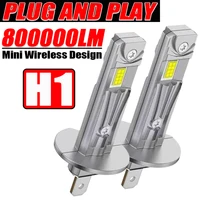 Faro LED H1 CANBUS 800000LM bombilla superbrillante para coche Mini focos inalámbricos potentes para automóvil 360 luz 6000K haz blanco 12V