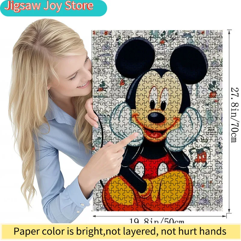 1000-teiliges Buntes Cartoon-Mäuse Puzzle |   Lebendiges abstraktes Design, Comic-Muster, herausfordernd und unterhaltsam, Familie