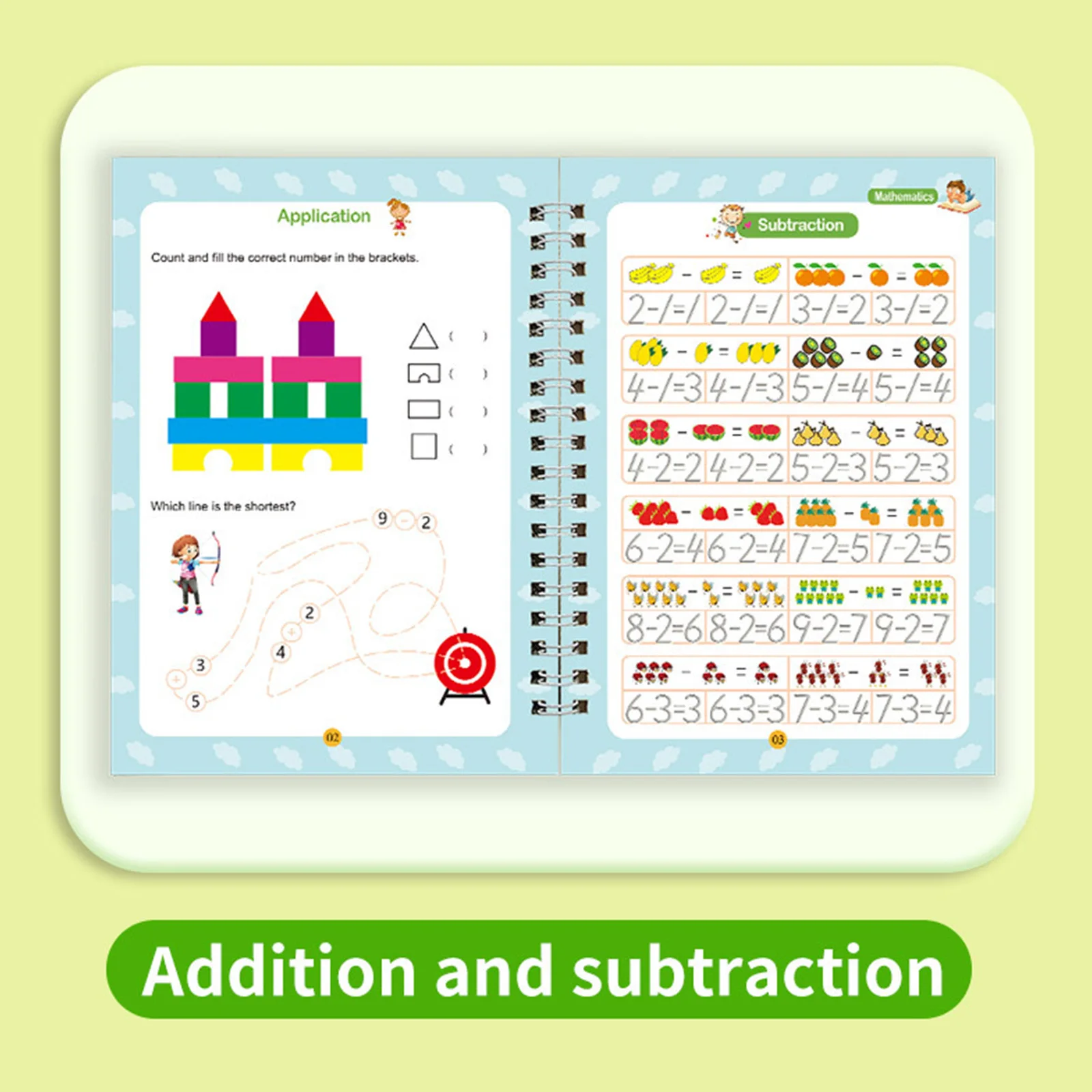 4 قطع من كتاب ممارسة الكتابة السحري المزخرف القابل لإعادة الاستخدام، كتاب تتبع الحروف، كتاب ممارسة الكتابة اليدوية للأطفال #4