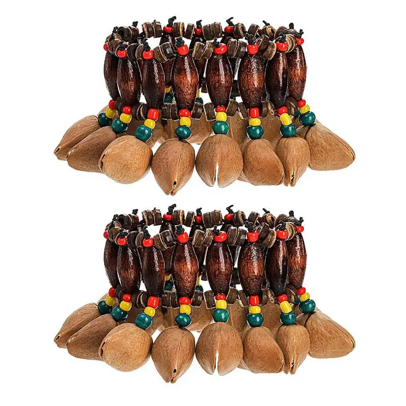 African Nut Shell Handbell African Tribal Style Nuts Shell Handbell African Nut Shell Handbell Bracelets Percussion Accessories