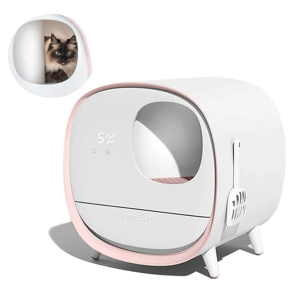 

2023 new upgrade Hot Selling Unique Design Pet Luxury Large Smart Cat Toilet Self Cleaning Automatic Cat Litter Box