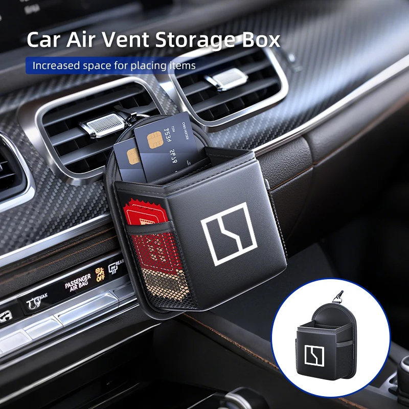 Car Air Vent Storage Box Phone Holder Sunglasses Bag Auto Accessories For ZEEKR 001 2021 2022 2023 Krypton