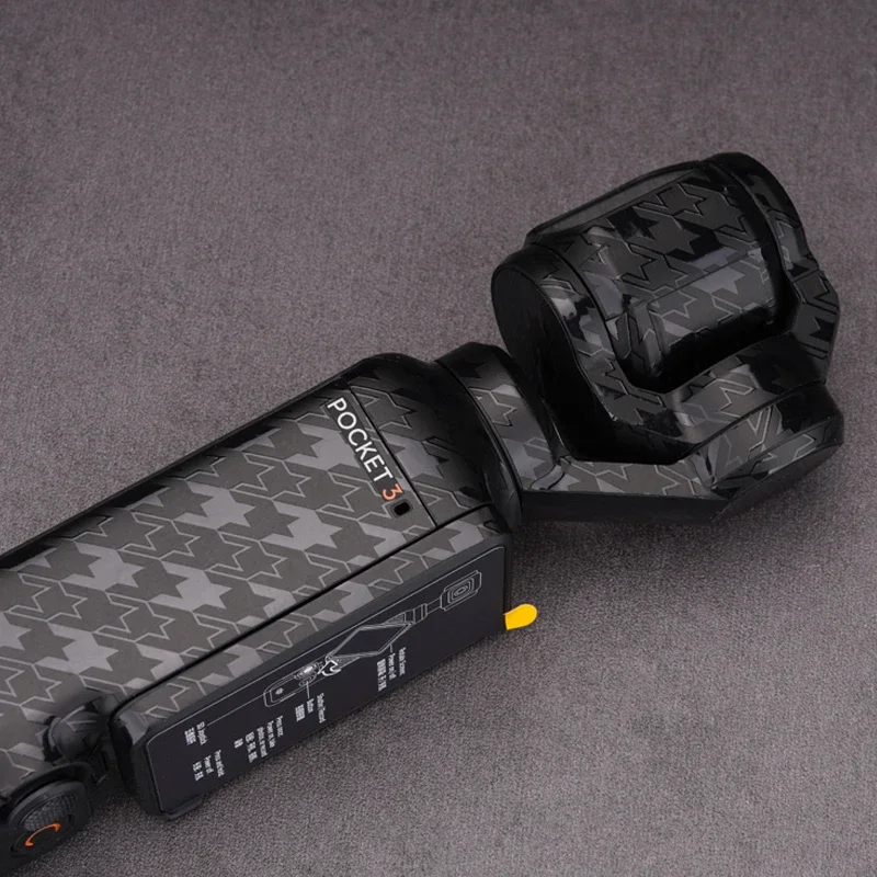 For DJI Osmo Pocket 3 Decal Skin Vinyl Wrap Film Handheld Stabilizer Protective Sticker Anti-Scratch Protector Coat Pocker3