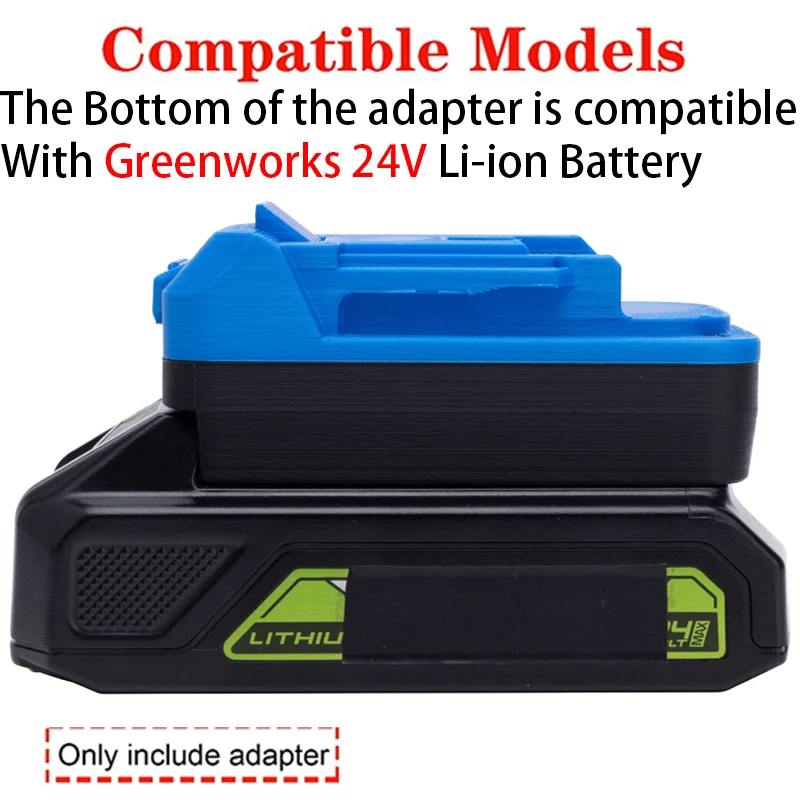 Adapter/Converter voor Makita 18V Li-ion gereedschap naar Greenworks 24V Li-ion Batterij Adapter/Converter Power Tool Accessoire