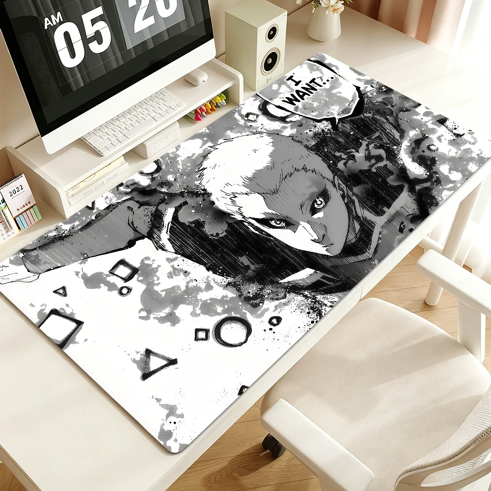 anime manga Blue L-Lock Noel Noa Mouse Pad Non-slip Lockedge Thickened Desktop MousePad Large Comfort Gaming Office Student